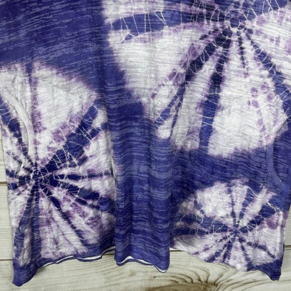 Inoah Purple Circular Tie-Dye Short Sleeve T-Shirt Size Small - Picture 3 of 7